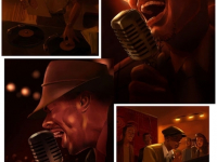 Blues jazz singer