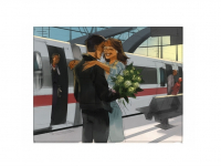 Meeting girl at trainstation