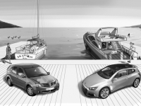 Boats and cars
