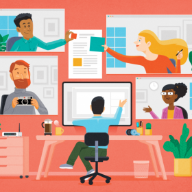 Erklärfilm Produktion, Vektor Illustrationen Erklärfilm Produktion, Vektor Illustrationen