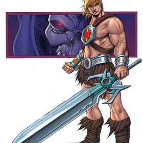 HE MAN SKETCH COLOURED by deemonproductions HE MAN SKETCH COLOURED by deemonproductions