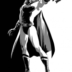Superheroe Black&White