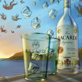 Bacardi flying people Bacardi flying people