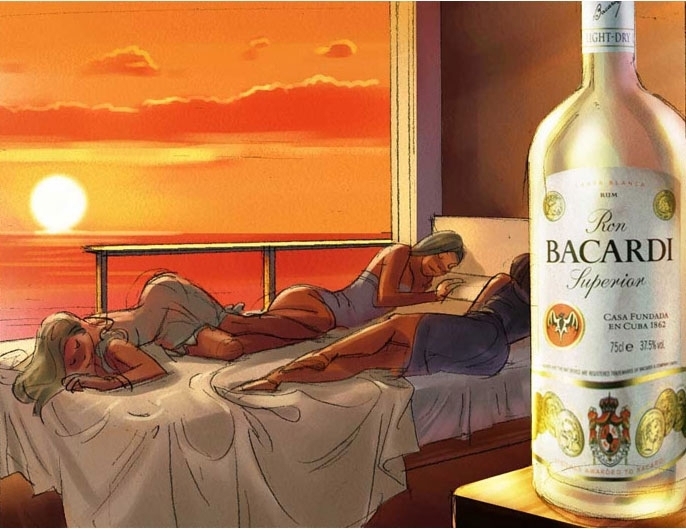 Bacardi morning party