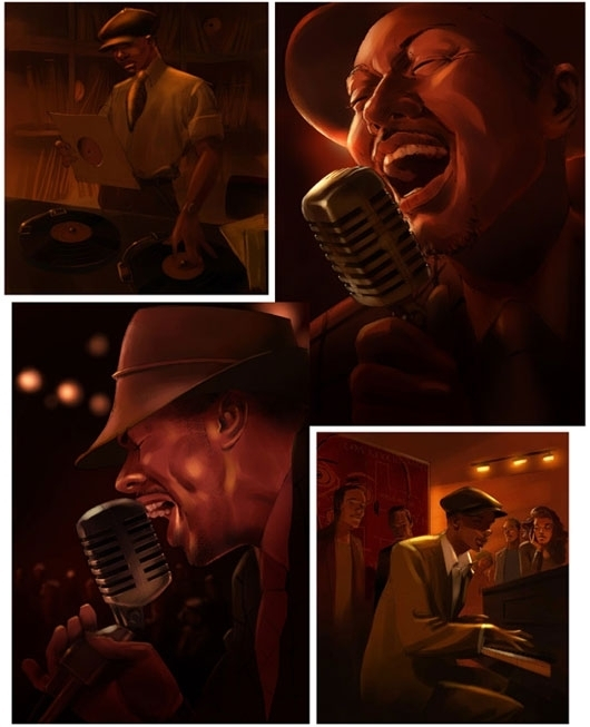 Blues jazz singer