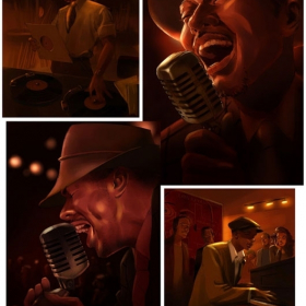 Blues jazz singer Blues jazz singer