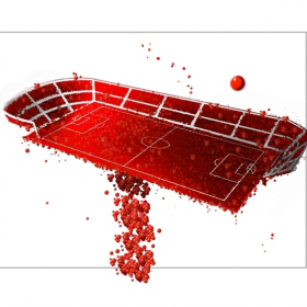 Football field coca cola Football field coca cola