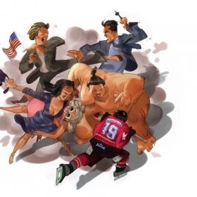 Sumo vs ice hockey Sumo vs ice hockey