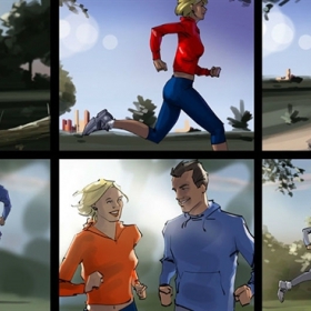 People running People running