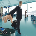 Throwing away cellphone