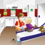 Corona Hand Desinfektion, Visual für Kinder